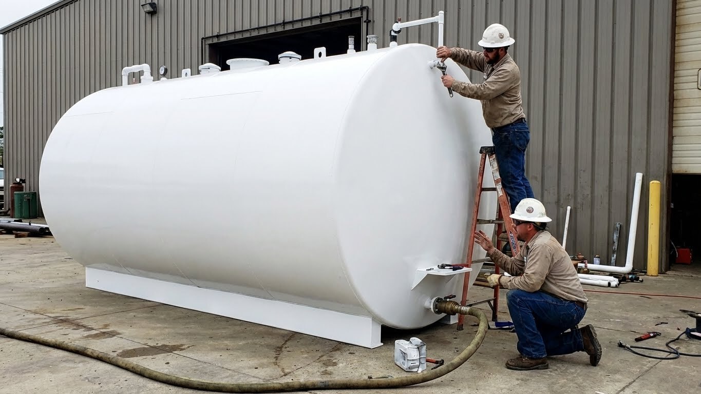 Self-serve car wash bay installation
